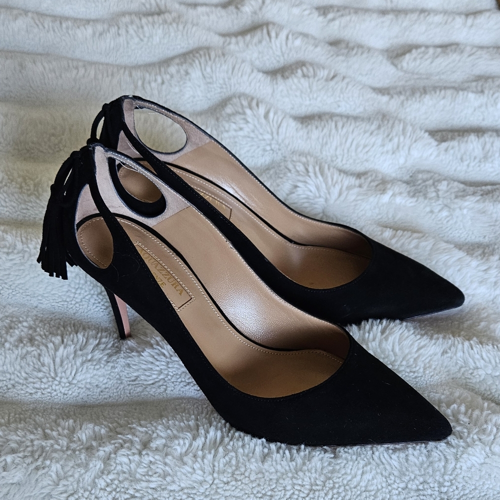 Black Suede Tassle 85mm